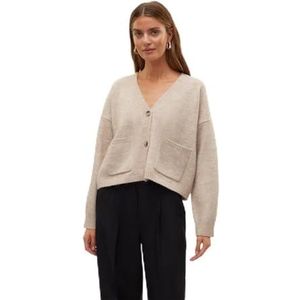 Awgemma - Gebreid Vest - V-Hals - Lange Mouwen - Regular Fit