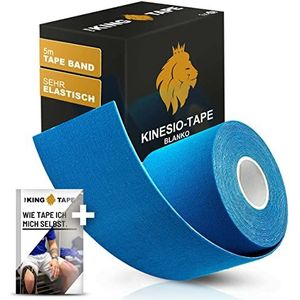 THE KINGTAPE Kinesiotapes (5cmx5m) aangenaam draagcomfort | sterke belasting | gevoelige huid | elastisch en waterdicht - kinesiologietape | fysio-tape | Boobstape | tape voor sport en fitness