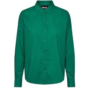 PIECES Pctanne Ls Loose Shirt Noos Bc Blouse voor dames, pepper green, XS