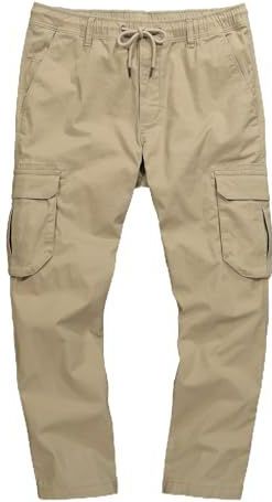 JP1880 - Cargobroek - Donkerbeige - Regular Fit - Lang
