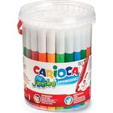 CARIOCA Jumbo | Wasbare Maxi Viltstiften voor Kinderen, 50 Stuks in Diverse Kleuren