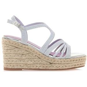 Mariamare - Asti - Sandalen - Zilver - Stof - Gespsluiting