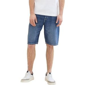 TOM TAILOR Heren bermuda jeans shorts, 10119 - Used Mid Stone Blue Denim, 33