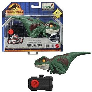 Jurassic World - Uncaged - Velociraptor Click Tracker - Dinosaurus speelgoed met geluid - Vanaf 3 jaar - GYN41