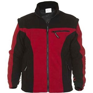 Hydrowear 04026014F Keulen Polar Fleece Jack, 100% Polyester, Medium Size, Rood/Zwart