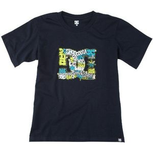 DC Shoes T-shirt voor jongens THROWIE BY, ronde kraag, logo, blauw (DC Navy), S