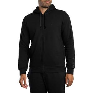 Emporio Armani - Sweatvest - Zwart - Met Capuchon - Lange Mouwen