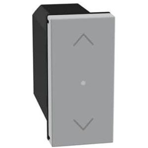 BTICINO MatixGO JG4027C Smart Home Control voor rolluiken of gemotoriseerde verduisteringen, 1 module grijs
