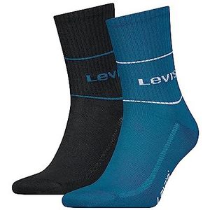 Levi's Uniseks korte sokken (verpakking van 2 stuks), ocean depths, 35/38 EU