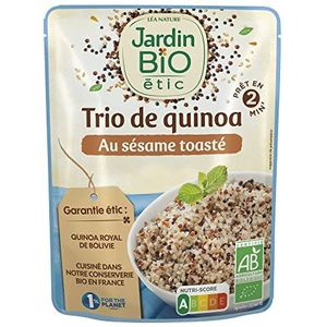Jardin BiO étic - Trio de Quinoa met geroosterde sesam – biologisch – zout – AB-gecertificeerd – zak van 220 g