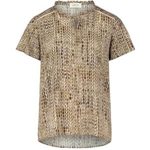 Cartoon 8793/7309 dameshemd, kaki/natuur, 42, kaki/naturel, 36 NL