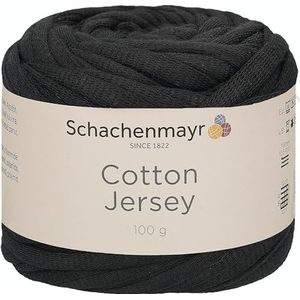 Schachenmayr Cotton Jersey, 100 g zwart breigaren