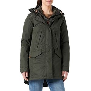 Camel Active Womenswear 3109946408 Damesmantel, khaki (dark khaki), 44