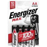 Energizer Max 437642 Batterij AA LR6 4 pack Eco