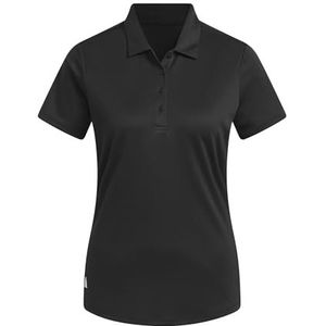 adidas Dames Women's Solid Performance Short Sleeve Polo Shirt, black, S