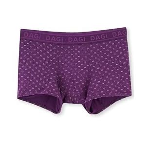 Dagi Purple Fashion Gebreide Slim Fit Regular Taille Micro Modal Short Leg Boxer, Paars, S, lila, S