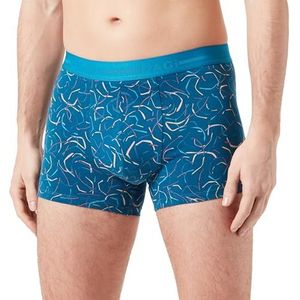 Dagi Dark Blue Fashion Gebreide Regular Waist Supreme Short Leg Boxer, Dark Blue, S, Donkerblauw, S