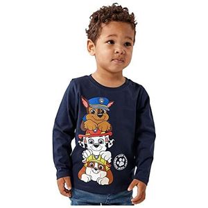 Bestseller A/S Baby Jongens NMMJUSUL PAWPATROL LS TOP NOOS CPLG shirt met lange mouwen, Dark Sapphire, 80, Dark Sapphire, 80 cm