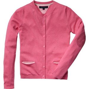 Tommy Hilfiger - Vest – meisjes, rood (402 Azalea Pink), 8 Jaren