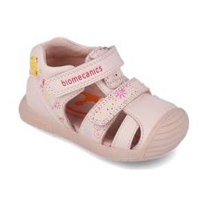 Biomecanics Sandalen met katoenprint, Beige, 19 EU