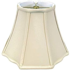 Royal Designs Flare Bottom Buiten Hoek Scallop Basic Lampenkap - Beige - 8 x 14 x 11