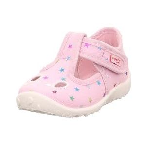 Superfit Spotty pantoffels voor jongens en meisjes, roze/meerkleurig 5520, 18 EU, Roze meerkleurig 5520, 18 EU