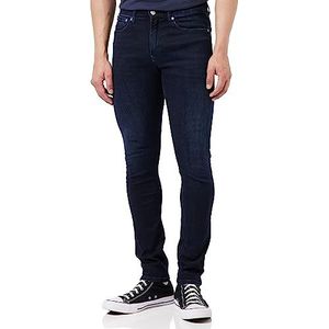 Calvin Klein - Skinny Jeans - Donkerblauw - Stretch Denimblaadje - Five-Pocketmodel