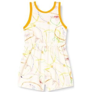 Desigual - Korte Jumpsuit - Mouwloos - Katoen - Kleurrijke Penseelstrekenprint