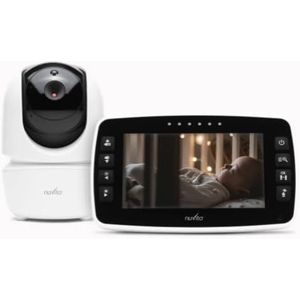 Nuvita 3045 Videovoice Draadloze 360°-video-babyfoon met afstandsbediening richtingscamera, Smart Vox, nachtzicht en slaapliedjes