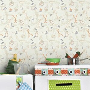 Apalis Kinderbehang vliesbehang Pastel Plushies fotobehang breed | vliesbehang wandbehang muurschildering foto 3D fotobehang voor slaapkamer woonkamer keuken | meerkleurig, 98206