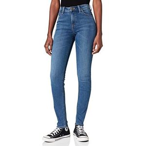 Lee Scarlett High Skinny Jeans, voor dames, blauw (Mid Copan Iw), 34W/33L