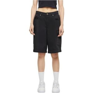 Urban Classics Dames Shorts Dames Cotton Cargo Bermuda Black 29, zwart, 29