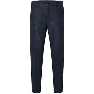 SELETED HOMME Slhslim-ISAC Navy Herringbone TRS B Noos kostuumbroek voor heren, blauw, 58