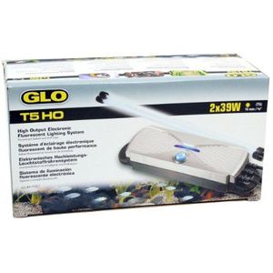 Glossy Glomat T5-voorschakelapparaat, voor 2 T5 TL-buizen met 39 W