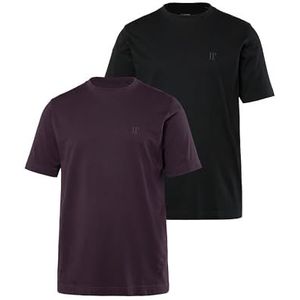 JP 1880 T-shirt voor heren, donkerviolet, 3XL