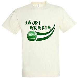 supportershop 6 Shirt Saudi Arabië kinderen 6 jongens, wit, FR: M (maat fabrikant: 6 jaar)