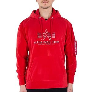 ALPHA INDUSTRIES Heren Hoodie Basic Polar Fleece Speed Red, rood (Speed Red), L
