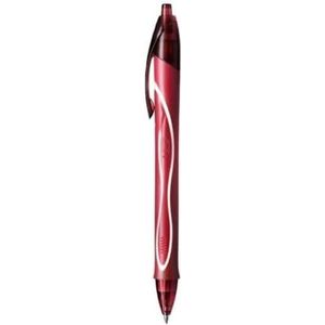 BIC Gelocity 949874 balpen, intrekbaar, 0,7 mm punt, rood