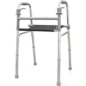 QUIRUMED Rollator van aluminium zonder wielen en met zitting