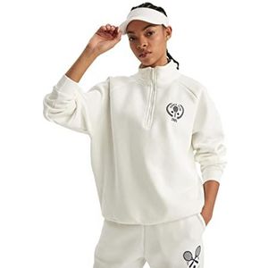 DeFacto Sweatshirt voor dames, ecru, XXL
