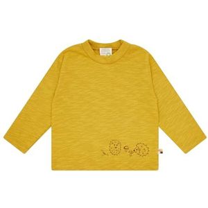 loud + proud Unisex kinderen slub jersey, GOTS gecertificeerd shirt, curry, 74-80