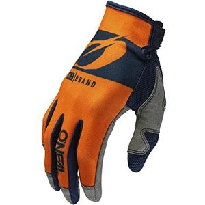 O'NEAL Mayhem Glove Rider V.23 Fiets- en motorcrosshandschoenen, duurzaam, flexibel materiaal, geventileerde handbovenkant, voor volwassenen, blauw en oranje, maat XL
