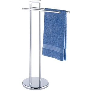 Wenko Arktika Bolzano 16687100 handdoek- en kledingrek met 2 armen 55x29x92 cm Aluminium