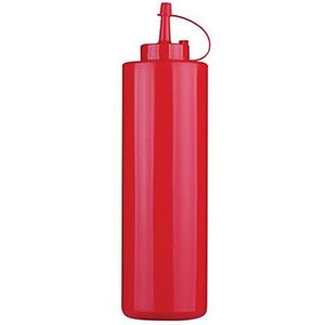 Paderno World Cuisine 16oz Squeeze Fles, Polyethyleen, Rood