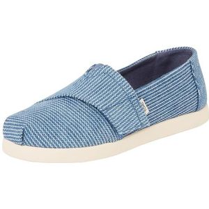 TOMS Alpargata klassieke instapper espadrille, donkere hemel subtiele strepen, 13 UK, Donkere hemel subtiele strepen, 32.5 EU