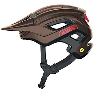 ABUS MIPS MTB-helm, cliffhanger voor veeleisende trails, met MIPS bescherming tegen stoten en grote ventilatieopeningen, voor dames en heren, koper/rood, maat M