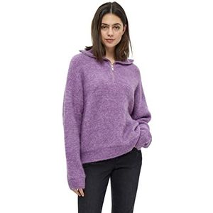 Desires Dames Juna Rits Trui, Violet Melange, XS