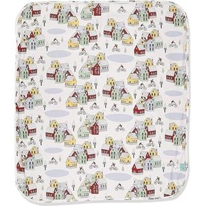 IGI Natur Babybekleidung Biologische kruipdeken, 85 x 100 cm, GOTS-gecertificeerd, Cold City, rood, Eén maat