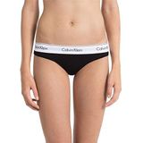 Calvin Klein dames string Modern Cotton, draad van zachte katoenmix, met stretch-aandeel, elastische band, maten: XS - XL