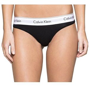 Calvin Klein dames string Modern Cotton, draad van zachte katoenmix, met stretch-aandeel, elastische band, maten: XS - XL